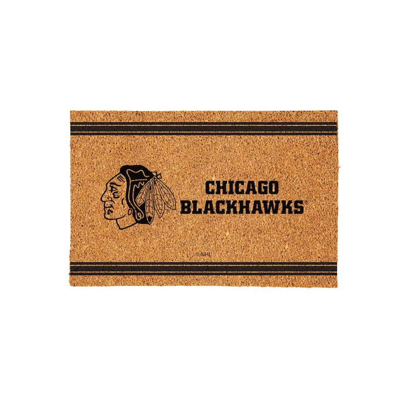 Chicago Blackhawks Monochrome Indoor/Outdoor Coir Door Mat