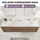 preview thumbnail 3 of 12, Sylphar 84 inch Bathroom Vanity with Sink, Floating Oak Cabinet with Stone Top