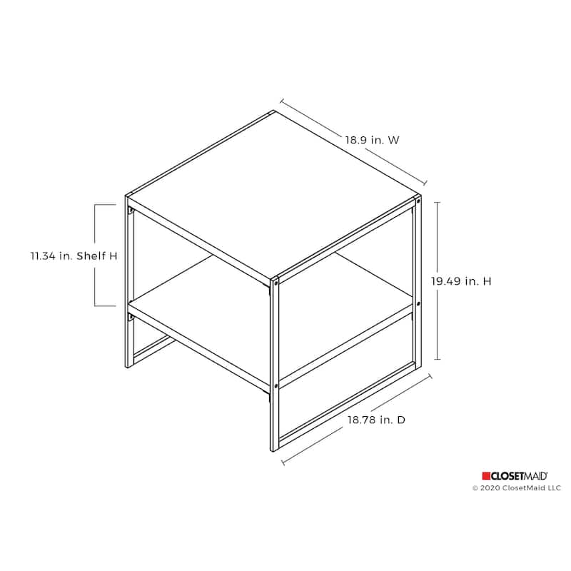 ClosetMaid Industrial End Table