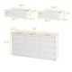 preview thumbnail 11 of 30, Modern 12-Drawer Bedroom Dresser - Sleek Storage Chest, White or Black