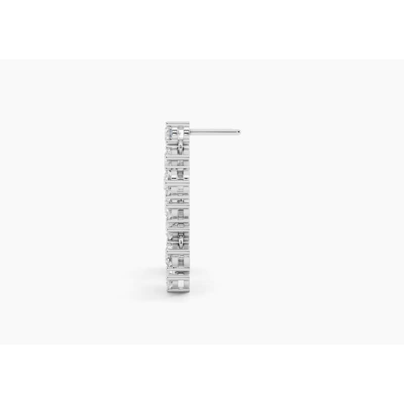 14K Gold Chandelier Lab Grown Diamond Fashion Drop Earrings 2.24 CTTW