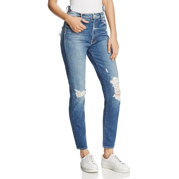 mother dazzler shift destroyed jeans