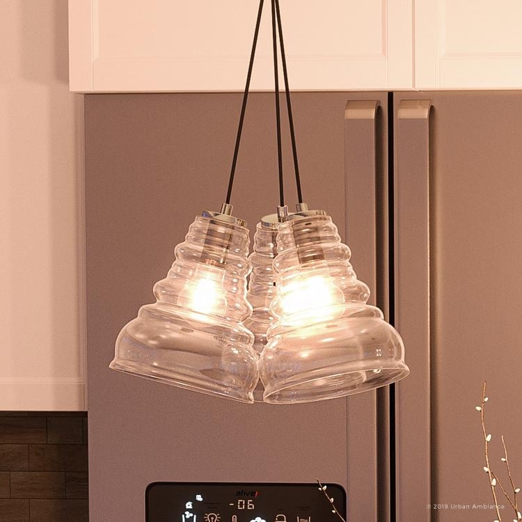 Luxury Vintage Chandelier, 9"H x 13.75"W, with Electrical Insulator Style, Natural Black Finish by Urban Ambiance (60 to 100 Watts - Steel - N/A - 1 - Chandeliers For Bedrooms by Overstock.com