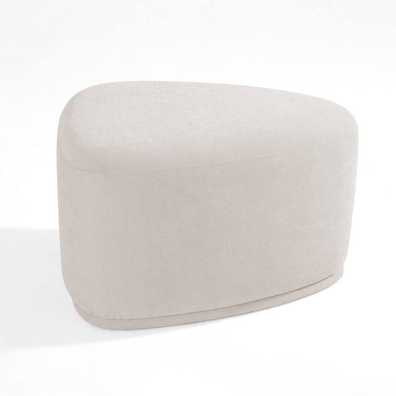 26" Footstools and Ottomans, Modern Fabric Pouf Ottoman