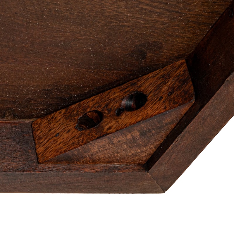 Elegant Acacia Wood Rectangular Dining Table - 79.0"L x 36.0"W x 30.0"H