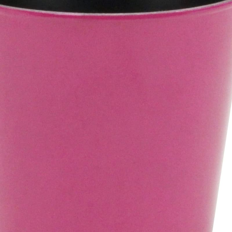 HomeRoots 5" Hot Pink Recycled Plastic Indoor Outdoor Round Pot Planter