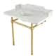 Option Marble White / Brushed Brass