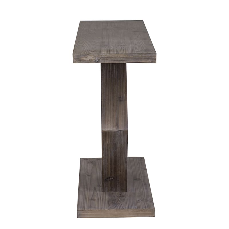 Roomfitters Modern Entryway Table with Hollow Hexagon Leg Structure and Premium Fir Veneer Finish for Hallway, Entryway