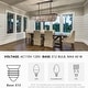 preview thumbnail 5 of 26, 47 in. Smoked Gray and Black Modern Contemporary Crystal Chandelier 2-Tier Linear Kitchen Island Pendant Light for Dining Room