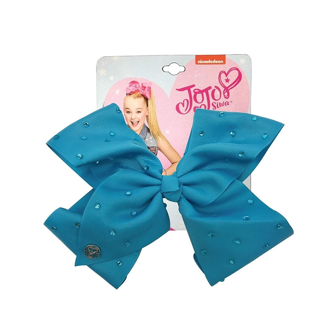 Shop Jojo Siwa Large Cheer Hair Bow Turquoise W Rhinestones