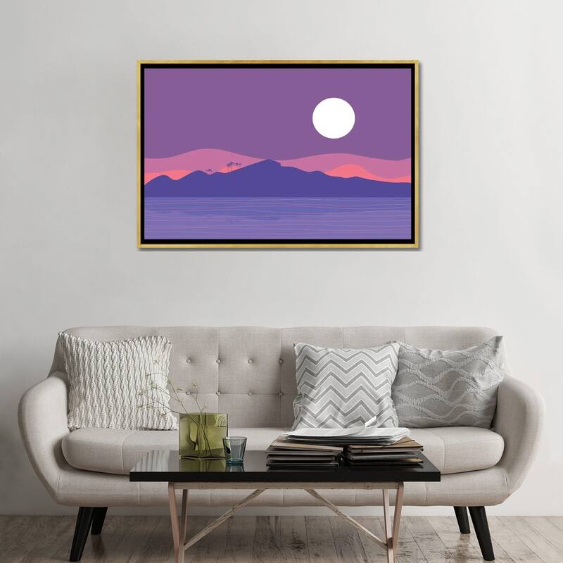 iCanvas "Tropical Landscape III" by The Old Art Studio Framed