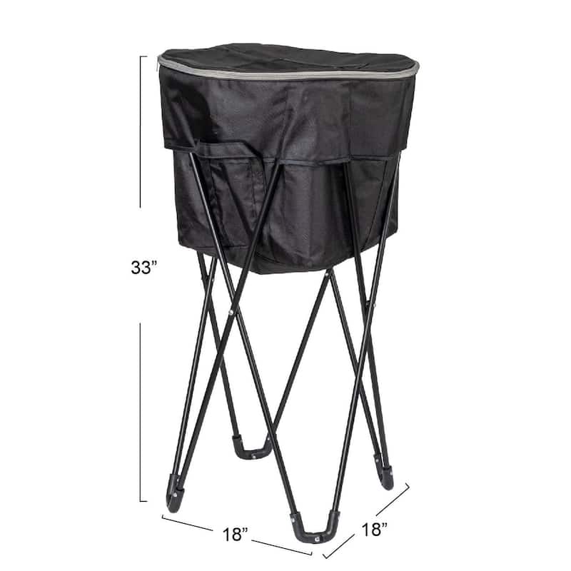 Household Essentials Thermal Standing Cooler with Travel Bag - 18.1"L x 18.1"W x 33.1"H