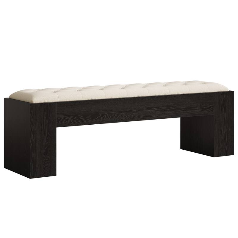 55" Upholstered Dining Bench, Long Table Seat for Living Room