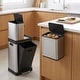 preview thumbnail 2 of 28, HOLDN’ STORAGE Trash Can and Recycling Bin Collection, Multi-Compartment Waste Organizer for Kitchen, Compost and Recycling