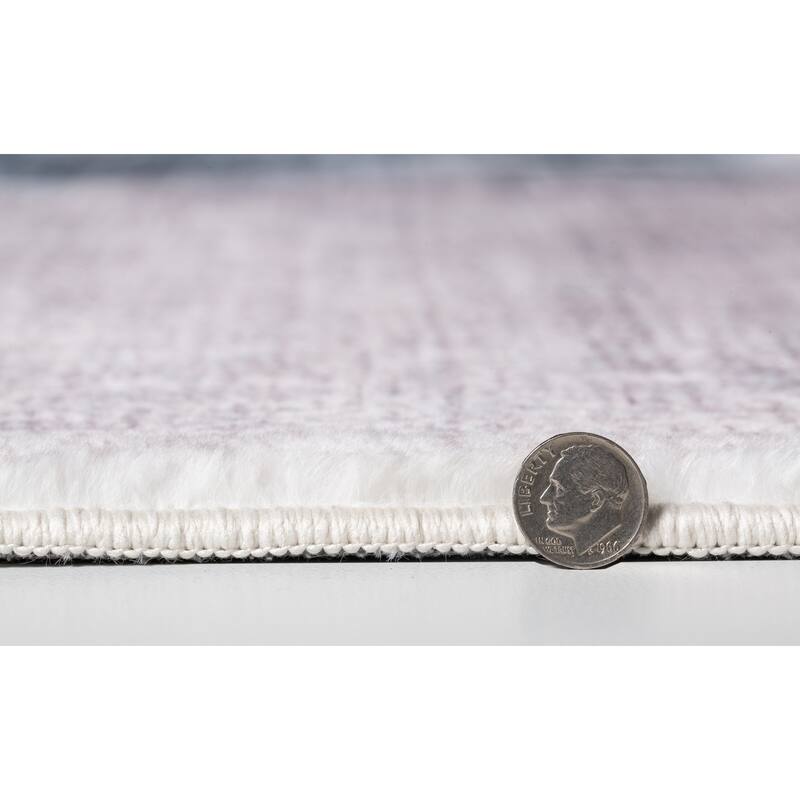 Domani Comfort Modern Abstract Faux Fur Rug