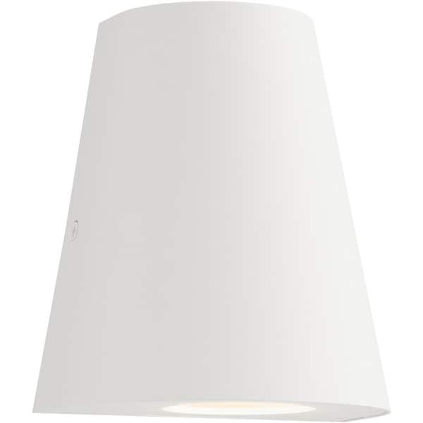 slide 1 of 1, Maxim 52119 Taper 7" Tall ADA Compliant LED Outdoor Wall Sconce White