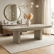 preview thumbnail 1 of 5, Furniture of America Yetaria Modern Farmhouse Distressed 94-inch Wood Extendable Dining Table Natural