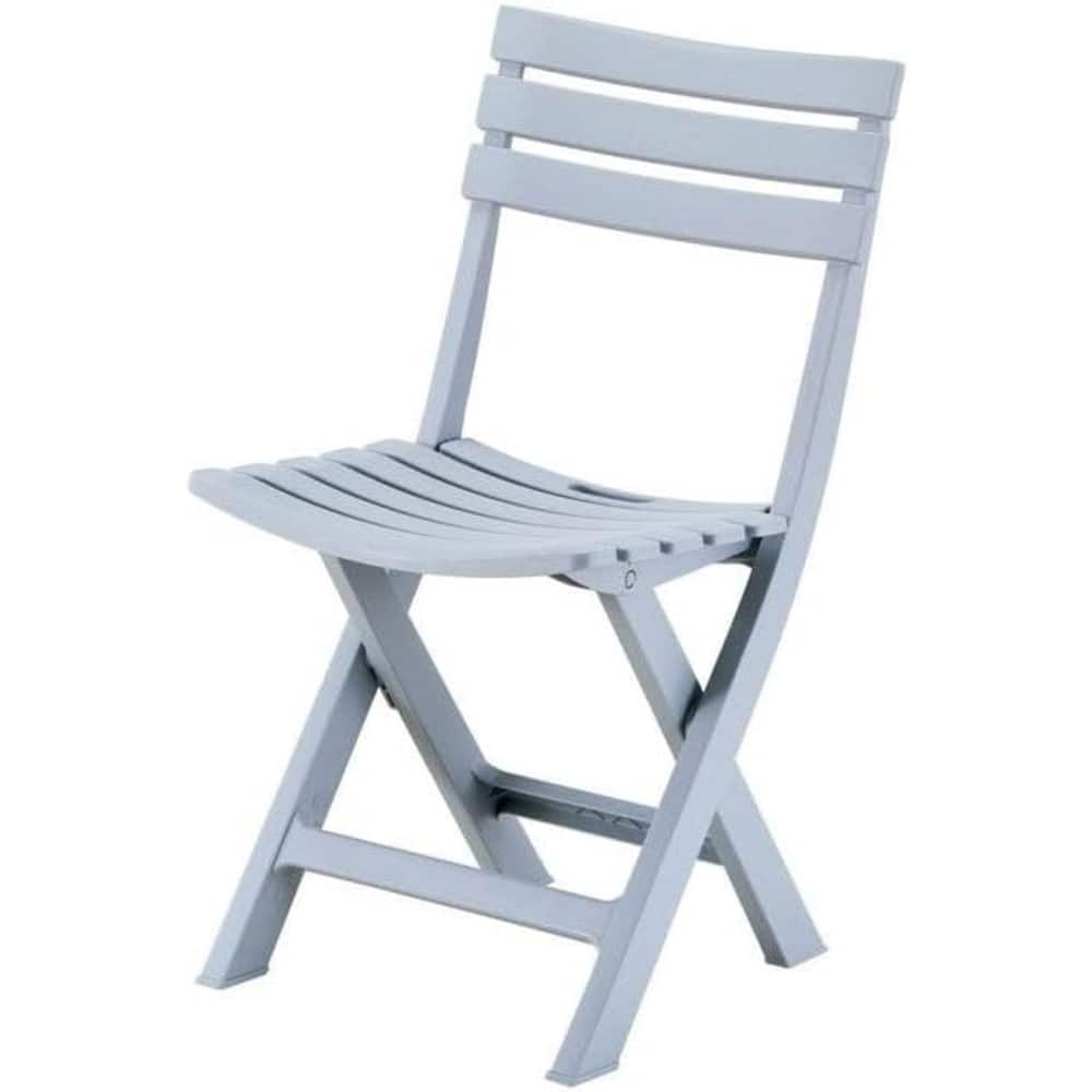 Outdoor Folding Chair Set of 4 UV Resistant Space-Saving Seating