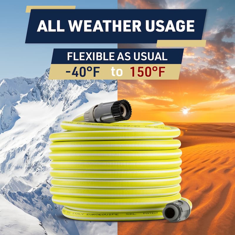 Kings County Tools 100ft Garden Hose - Lightweight No-Kink 3/8in Water Hose