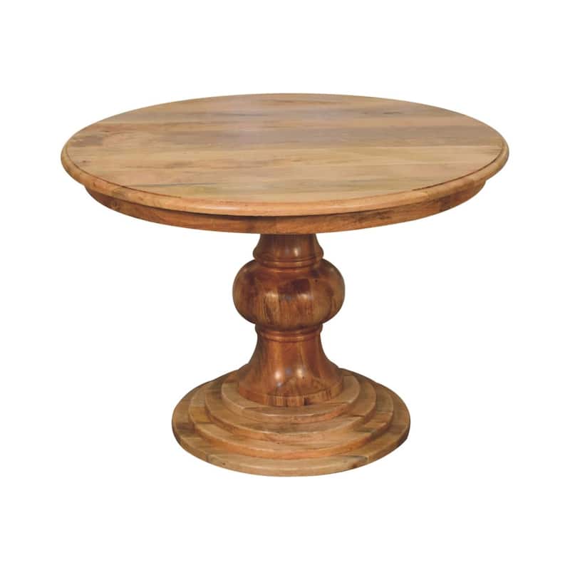 Artisan Furniture Solid Wood Round Turned Dining Table