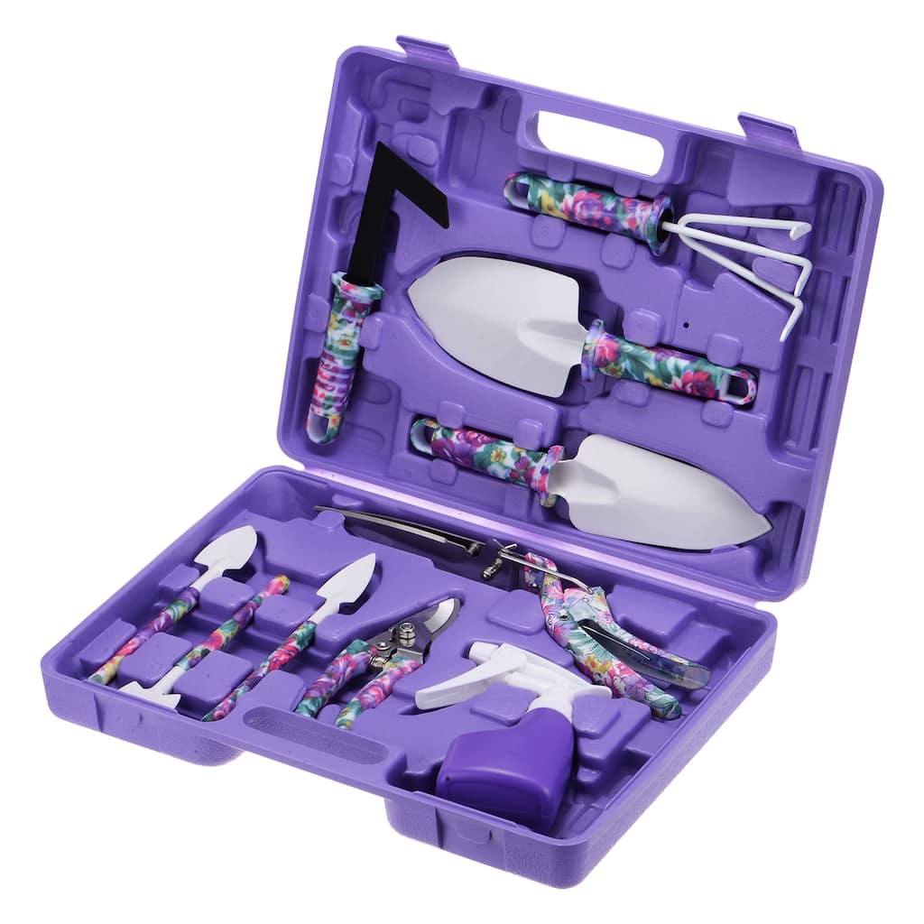 1 Set Garden Tool Set 10 Pieces Plastic Kits for Gardening