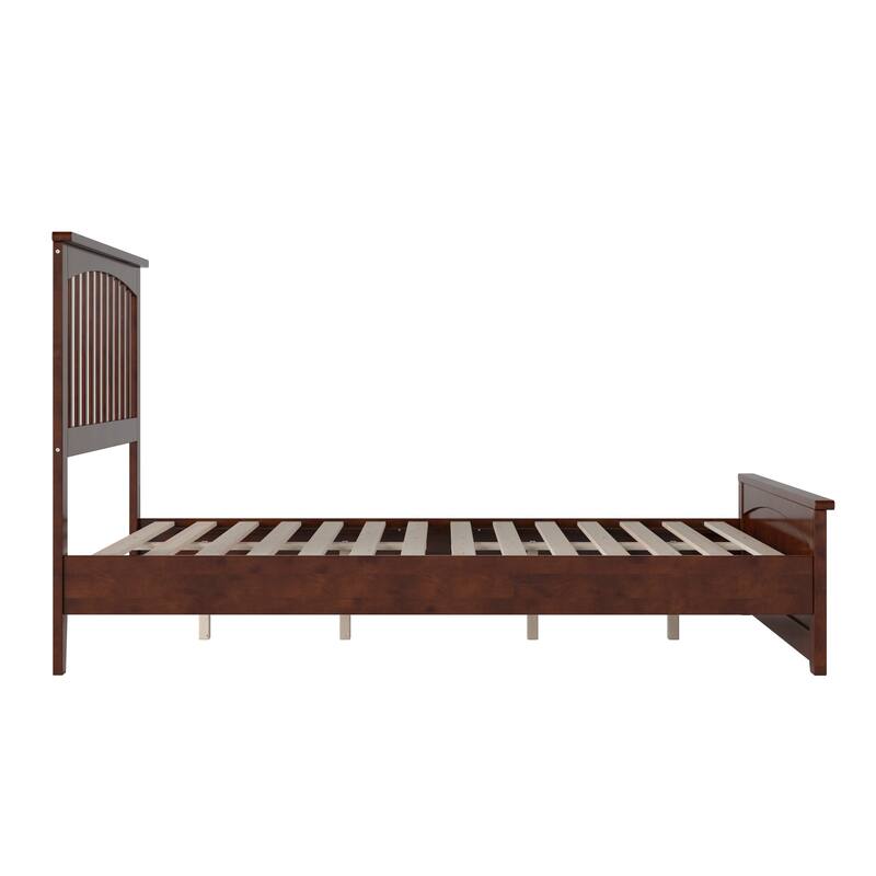 Becket Solid Wood Low Profile Platform Bed with Matching Footboard