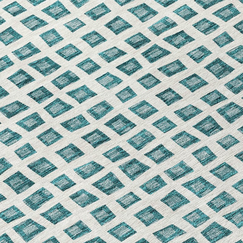 HomeRoots Geometric Transitional Rectangle Outdoor Rug
