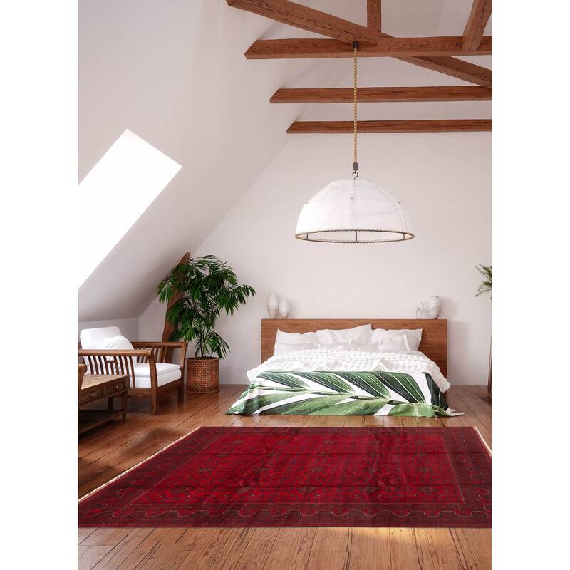 ECARPETGALLERY Hand-knotted Finest Khal Mohammadi Red Wool Rug - 8'3 x 11'6