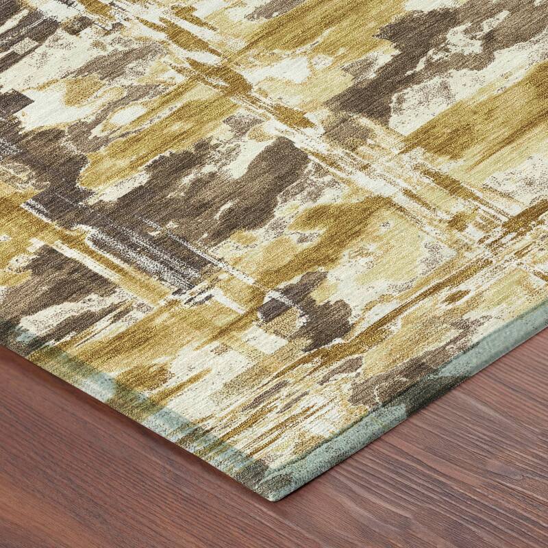 Machine Washable Indoor/ Outdoor Casual Fowler Chantille Rug