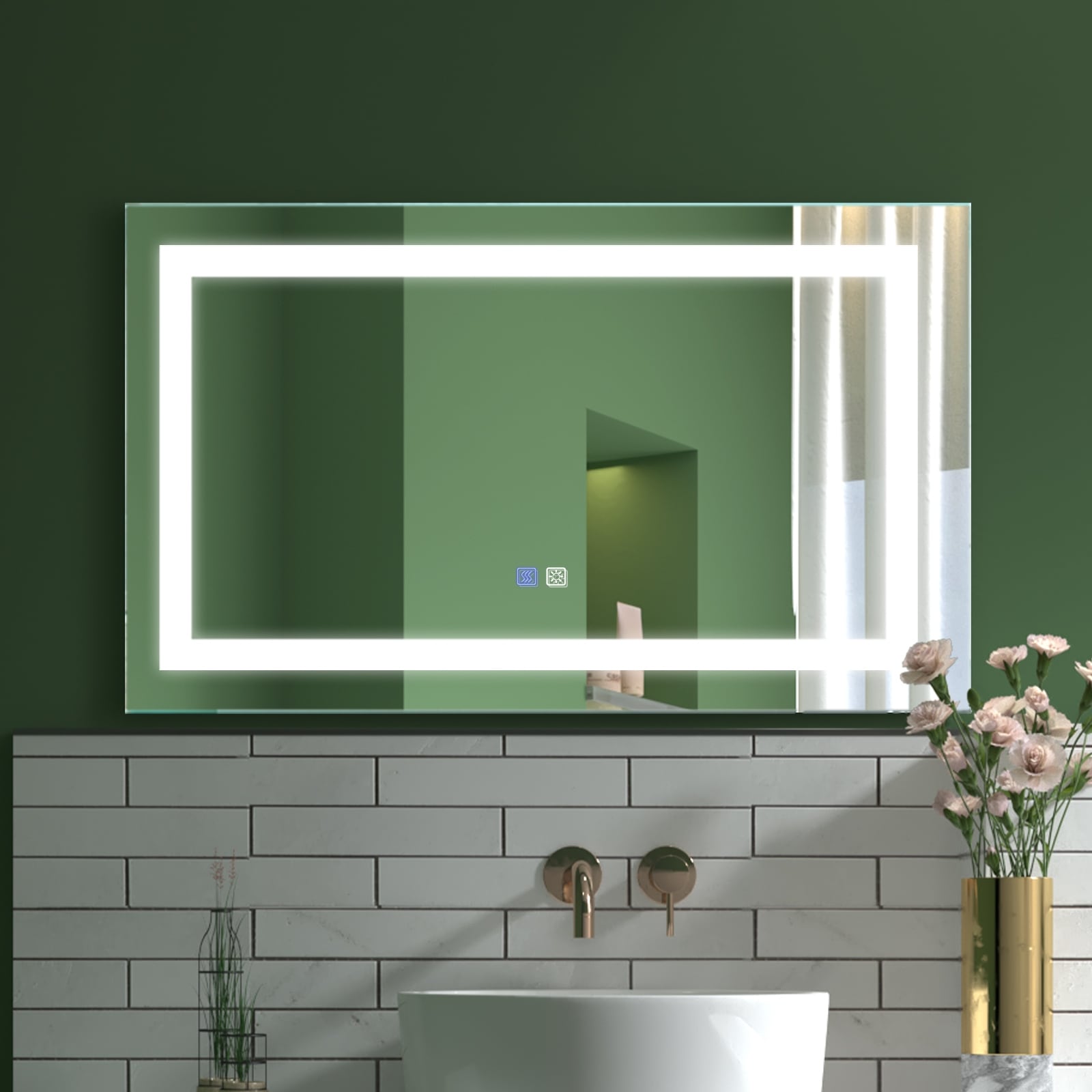 LED Bathroom Vanity Mirror,Lighted Bathroom Mirror,Smart Bathroom Mirror,Anti  Fog,Dimmable,Wall Mounted Makeup Mirror Bed Bath  Beyond 36062545