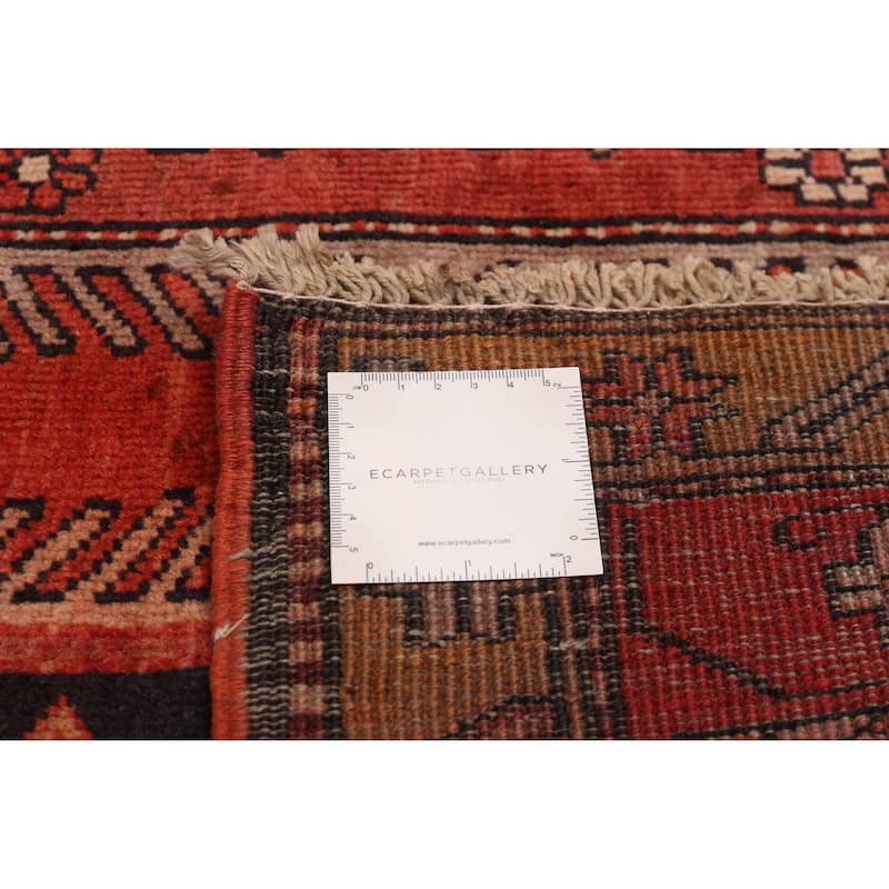 ECARPETGALLERY Hand-knotted Konya Anatolian Dark Navy, Red Wool Rug - 4'5 x 9'10