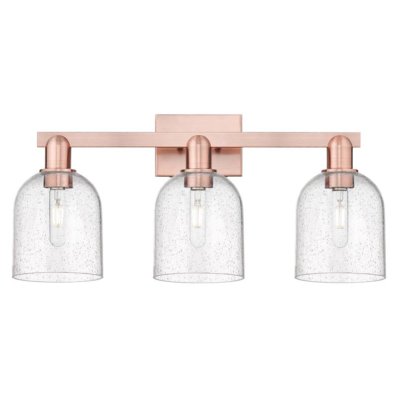 Innovations Lighting 716-3W-12-25 Bella Vanity Bella 3 Light 25" Wide - Antique Copper / Seedy