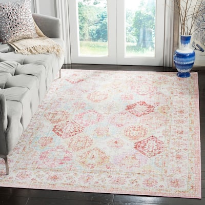 SAFAVIEH Windsor Altraud Shabby Chic Oriental Polyester Rug