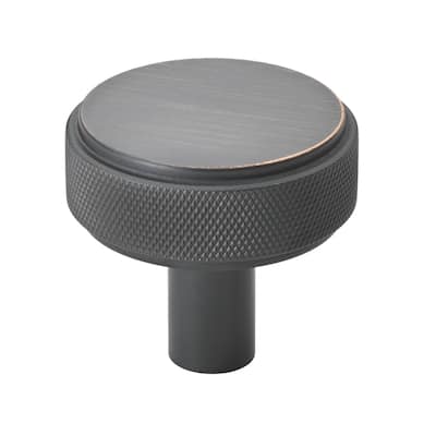 GlideRite 5-Pack 1-1/2 Inch Solid Round Knurled Cabinet Knob