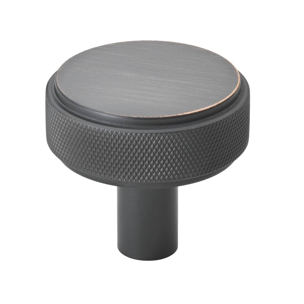 GlideRite 5-Pack 1-1/2 Inch Solid Round Knurled Cabinet Knob