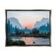 Stupell Mountain Valley Tranquil Sunset Lake Reflection Floater Frame ...