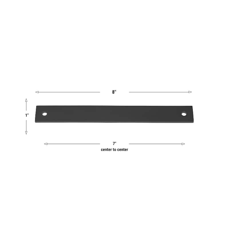 GlideRite 8 in. Squared Backplate 7 in. Center to Center, 8342-178