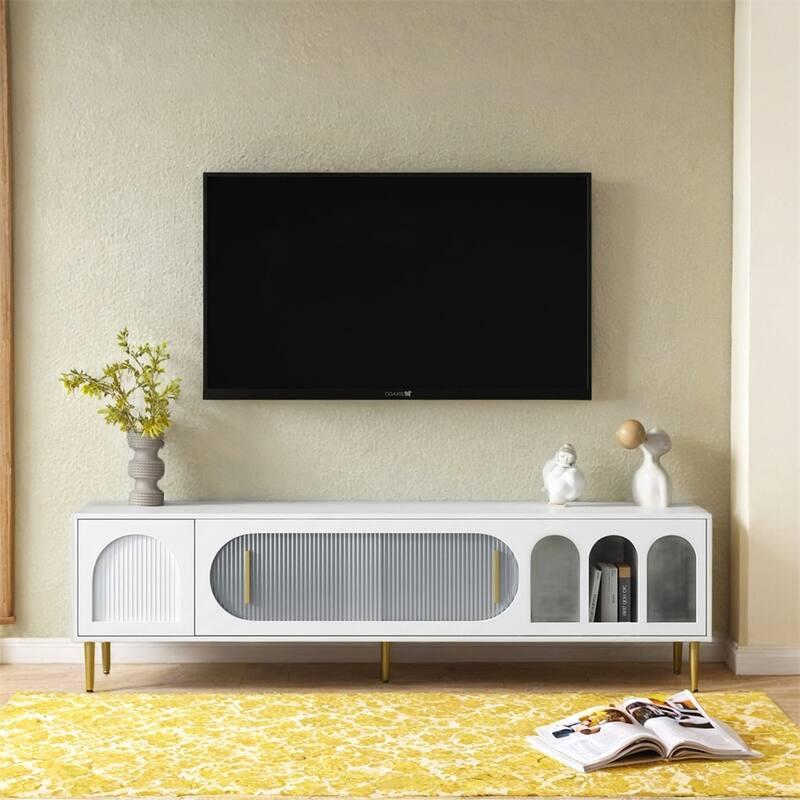 Modern TV Stand,Entertainment Center TV Media Console Table