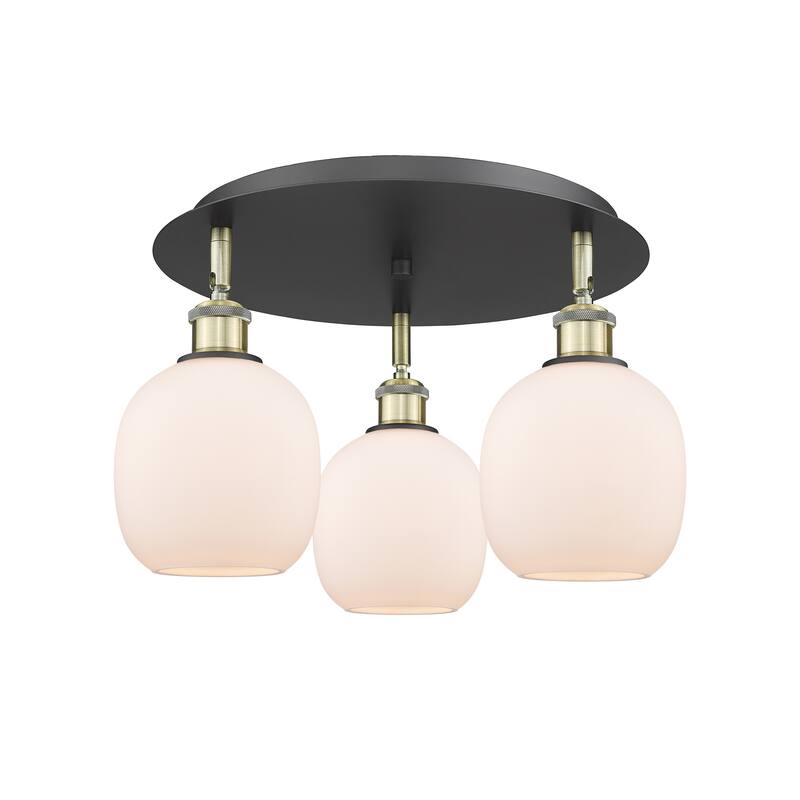Innovations Lighting Belfast - 3 Light 18" Flush Mount