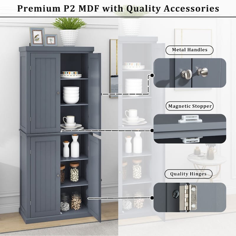 Wood Kitchen Panty Organizer Storage Cabinet Wood Shed