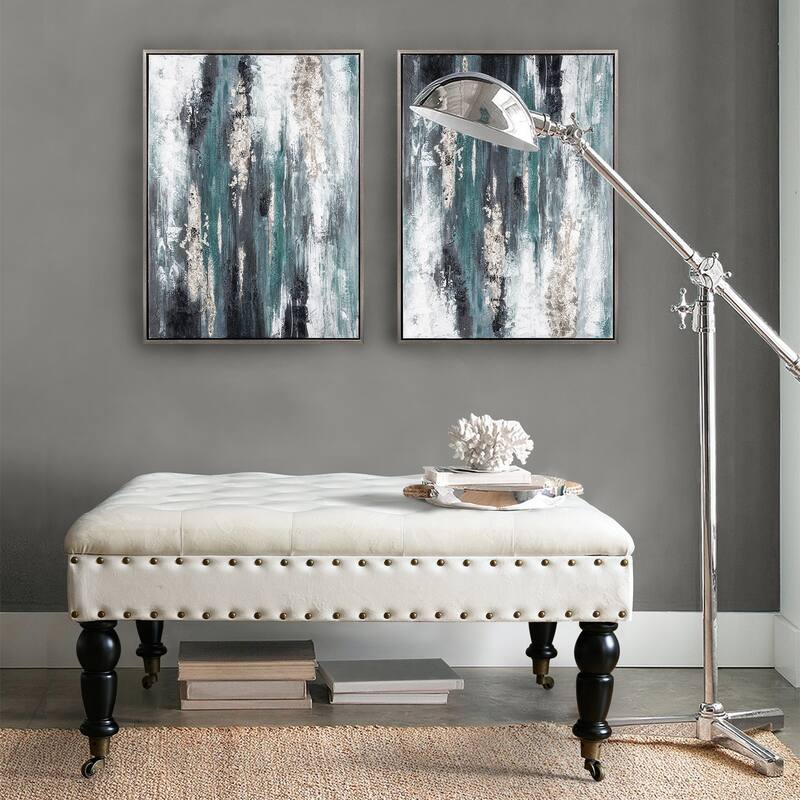 Home Soft Things Supersoft Tufted Coffee Table Ottoman - 33" x 33" x 18"