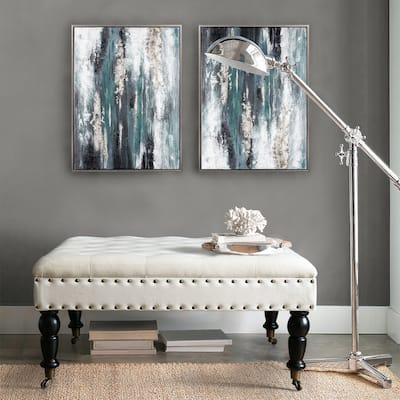 Home Soft Things Supersoft Tufted Coffee Table Ottoman - 33" x 33" x 18"