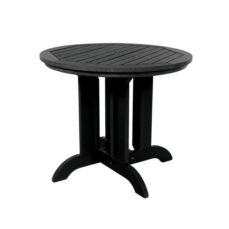 HIGHWOOD Commercial Grade 36" Round Bistro Dining Height Table - Black