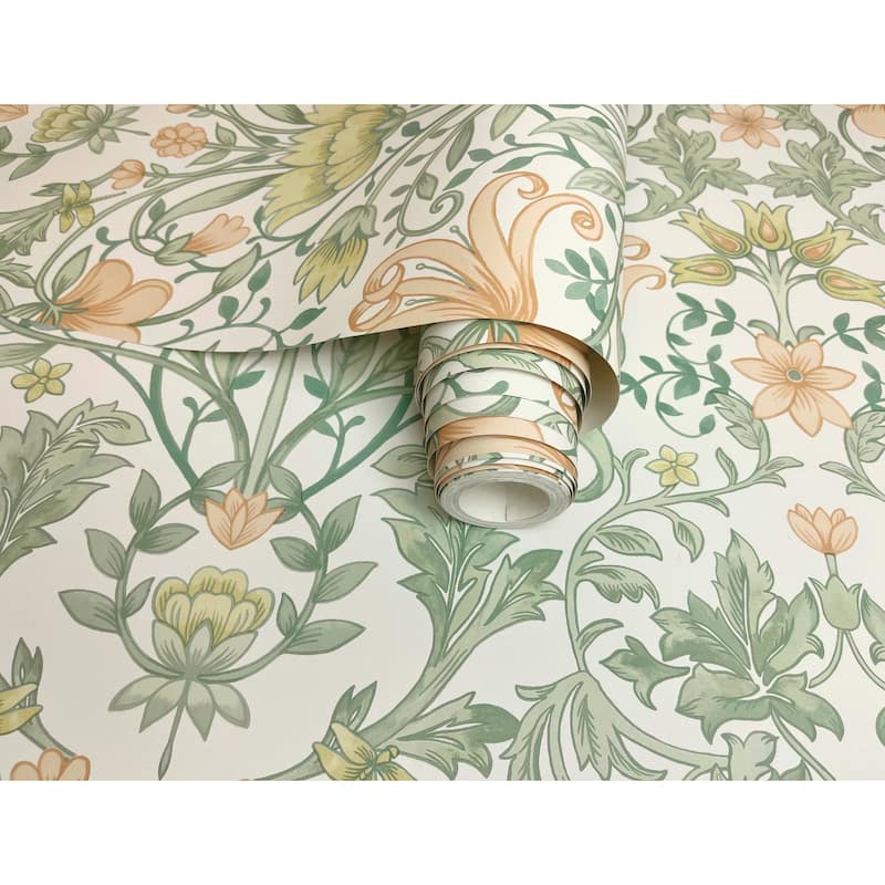 Vintage Floral Non-Pasted Wallpaper – 396 in x 20.8 in