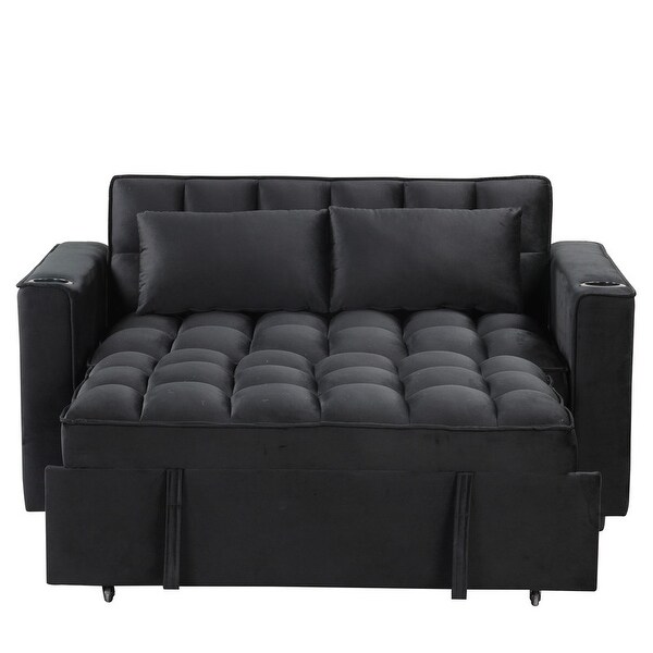 2 Seater Loveseats Sofa Couch, Pull-out Sleeper Sofa Bed 2 Seater Loveseats Sofa Couch, Pull-out Sleeper Sofa Bed