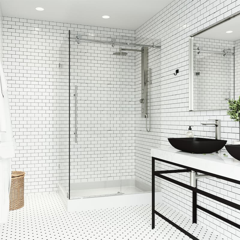 VIGO Elan E-Class Frameless Sliding Shower Enclosure