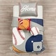 preview thumbnail 1 of 20, Lush Decor Baseball Game Reversible Oversized Kids Quilt Gray/Navy - Twin