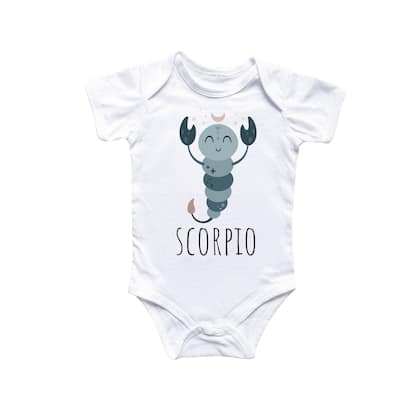 Scorpio Zodiac - Baby Boy Girl Clothes Infant Bodysuit Funny Cute Newborn 2