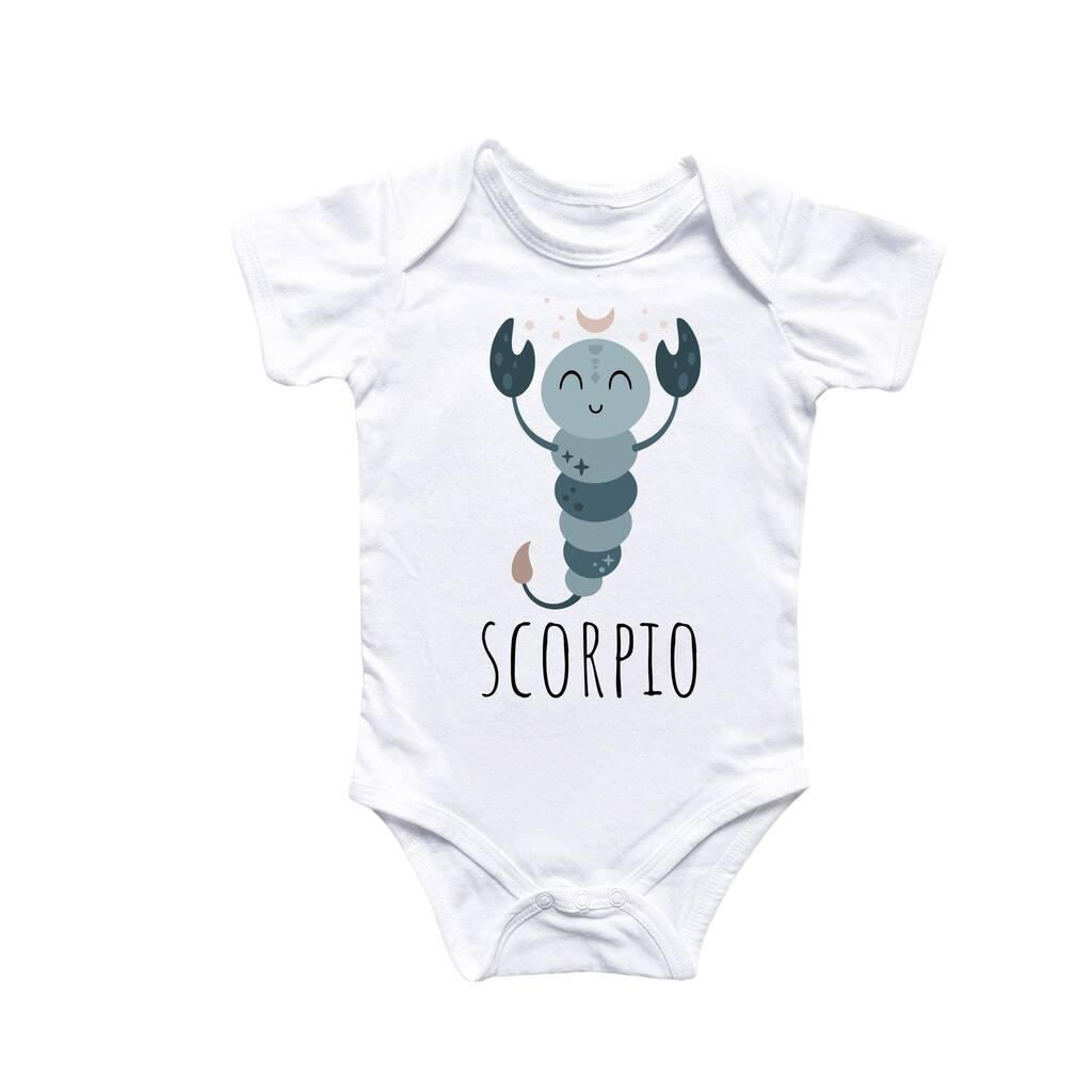 Scorpio Zodiac - Baby Boy Girl Clothes Infant Bodysuit Funny Cute Newborn 2
