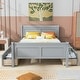 preview thumbnail 2 of 50, Full Wood Platform Bed with Drawers - Elegant Design, No Box Spring Needed